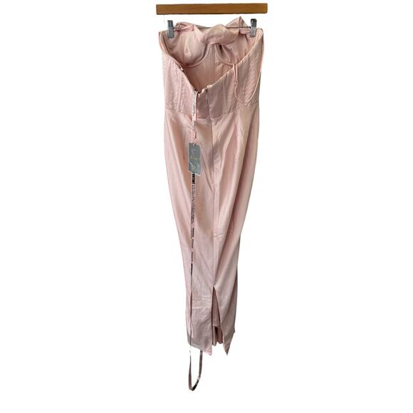 House of CB Charmaine Maxi Dress Blush Pink Size Large NWT - Picture 5 of 10